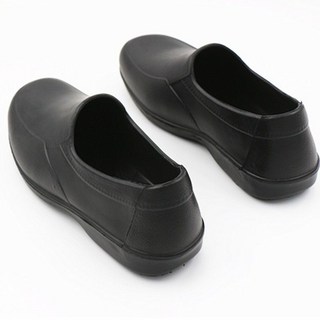 春秋新款低幫單雨鞋女防滑平底泡沫EVA一體防水鞋輕便廚房雨靴男