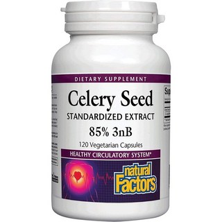 Natural Factors Celery Seed Extract 네츄럴 팩터스 셀러리 씨드 추출물 120베지캡슐, 1개, 120정