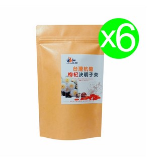 品綠 台灣杭菊枸杞決明子三角茶包 (天然草本、獨立包裝、無添加), 6g, 6個, 10個裝