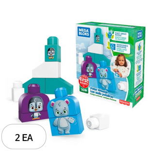 메가블럭 식물유래 블록 시리즈 폴라 친구들, 혼합색상, 2개