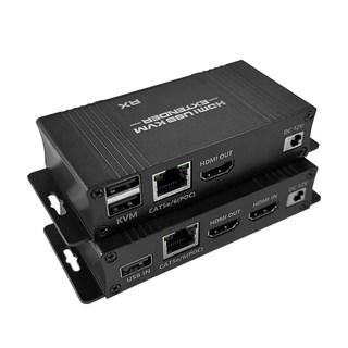 易控王 60M HDMI KVM網路延長器 CAT6 環出 1080P 即插即用, 1個, 40-178-03