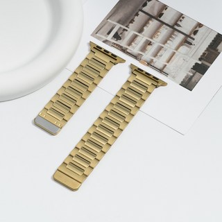 애플워치10 9 8 7 호환 마그네틱 스테인리스 메탈 스트랩 38/40/41/42/44/45/46/49mm, 골드