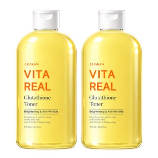 기미 잡티 주근깨 화이트닝 미백 비타민 글루타치온 토너, 2개, 400ml