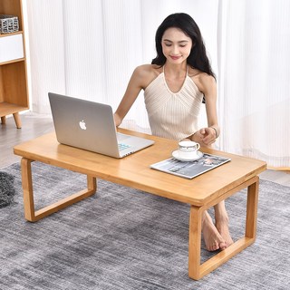 리빙원 100% 천연 원목 접이식 원목테이블 접이식 좌탁테이블 고무나무거실테이블 원목쇼파테이블 좌식테이블 밥상테이블, 내추럴