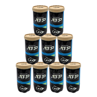 던롭 ATP 테니스공 9캔 (18볼) 시합구 테니스볼 캔볼, 9개, 옐로우