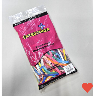 풍선용품 요술 풍선 꽃 100개입 만들기 긴 일반, 블루