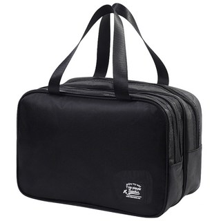 투데이리빙 프리미엄 대용량 수영 방수 가방 목욕 헬스 수영장 물놀이 분리형 다용도 파우치, R98641B, 블랙, 1개