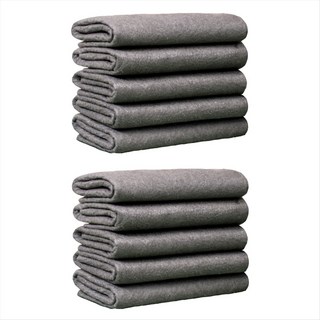 유리 마이크로 화이버 청소 천 창용 마이크로 화이버 걸레 자동차 20x25cm 용 10PCS 두꺼운 매직 청소 천, 회색