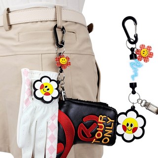 스마일 골프장갑 보관 건조 홀더 자석 퍼터키퍼 퍼터커버 분실방지 집게 필드용품, 볼터치 스마일, 1개