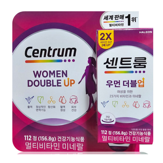 센트룸 여성용 우먼 더블업 멀티비타민 미네랄 영양제, 112정, 1개