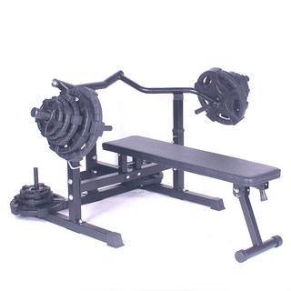 포스스포츠 해머 벤치프레스 5구핸들 고무원판세트