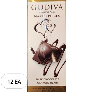 고디바 마스터피스 다크 초콜릿, 86g, 12개