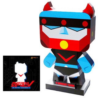 3D 메탈 태권브이 조립 퍼즐 피규어, 1개
