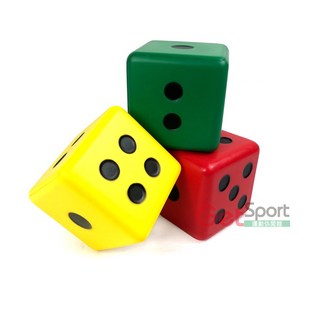 泡棉炫彩骰子組(骰子球/軟骰子/團康遊戲/教具/6面骰/台灣製), 詳見包裝, 1個