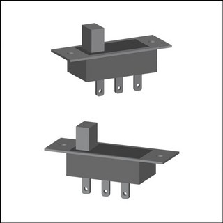 3핀 슬라이드 스위치(10개입), 1