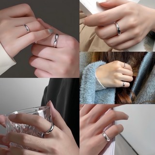 SUMMER S999純銀 素面戒指 尾戒 亮面戒指 情侶對戒 男女均可 面寬4mm