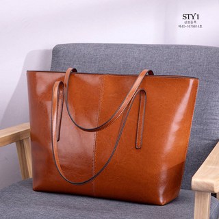 국내배송 STY1(스타1) 심플 여성 소가죽 숄더백 빅사이즈 가방 쇼퍼백 토트 크로스 고퀄리티 통가죽 30대 40대 (정품판매자 아길라 마이코디 확인필)