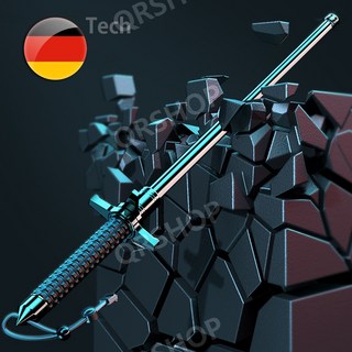 독일 티타늄 삼단봉 경찰봉 호신용품 호신용 경찰 3단봉 무기 101cm, 솔리드 65cm 티타늄 실버, 1개