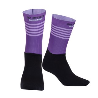 DH sports 第36款運動耐磨襪 透氣排汗自行車襪 騎行襪 運動襪子 戶外單車襪 騎行中筒襪 腳踏車騎行運動襪子, 紫色, 1個