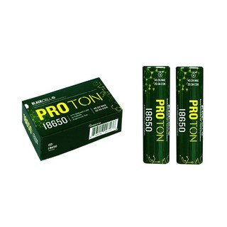 세계최초 고출력 기기및 전자담배용 블랙셀 18650 고방전 안전회로 배터리 회로 제거 불필요 비보호 리튬 충전지 호환, 1개, 2개입