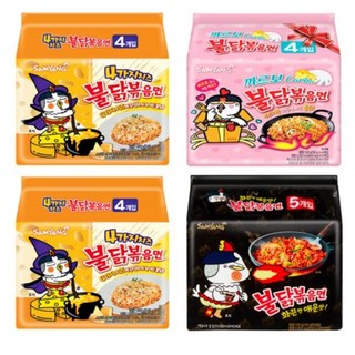 삼양 불닭볶음면 5개 + 까르보 불닭볶음면 4개 + 4가지 치즈 불닭볶음면 8개 세트, 1세트