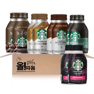 동서 스타벅스 커피음료 275ml 5종 10입 기획세트 1호(에스프레소2+베로나블랙2+파이크 플레이스스위트블랙2+돌체2+시그니처 초콜릿2)