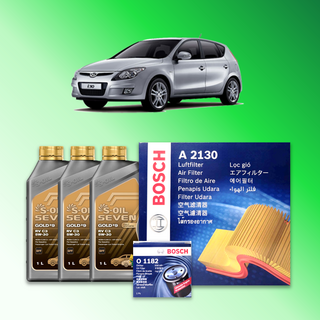 i30 cw (FD) 1.6 가솔린 엔진오일세트 세븐골드 9 RV C3 5W30, 세븐골드9 RV C3 엔진오일세트, 기본세트▶엔진오일세트만 구매하기