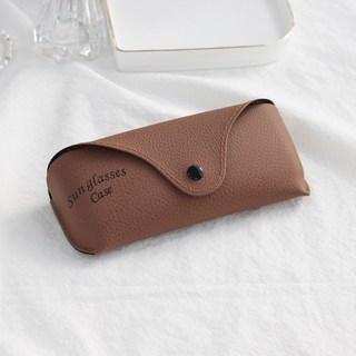 휴대용 선글라스 케이스 눌림방지 튼튼 가죽 안경집 (안경닦이 1장)