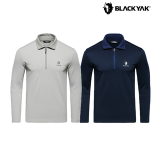 블랙야크 남성 지퍼 폴로티 겨을 기모 지퍼 카라티 등산 일상용 1BYTSW4011