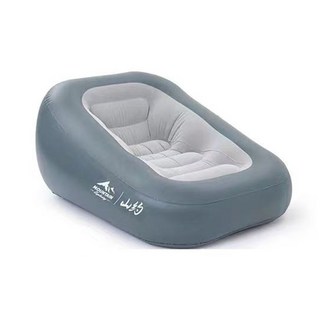 人類小窩 自充氣 單人充氣懶人沙發 戶外臥室沙發椅 輕巧舒適, 小窩沙發 松石綠 {贈氣泵}, 1個