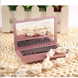 肥婆奶奶 筆記型隨身鏡 電腦造型鏡子 隨身化妝鏡 桌面鏡 路牌鏡 拍照道具 交換禮物 生日禮物 上課無聊玩具, 玫瑰金