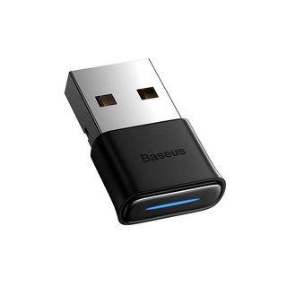 Baseus USB 블루투스 어댑터 동글 5.1 수신기 PC 무선 마우스 게임 패드 스피커 이어폰 오디오, 01 Black, 1개
