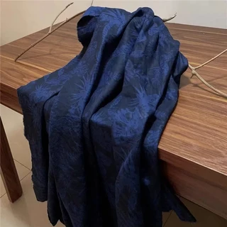 1야드 리프 디지털 프린팅 티슈 면 린넨 원단 맞춤형 수제 DIY 드레스 및 의류 원단, 01 1야드, 06 파란색, 1