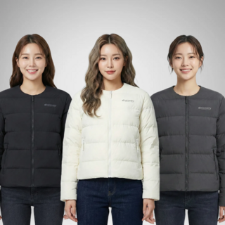 [AS가능] 디스커버리 경량 패딩 픽토르 U 여성 스몰로고 구스다운 패딩