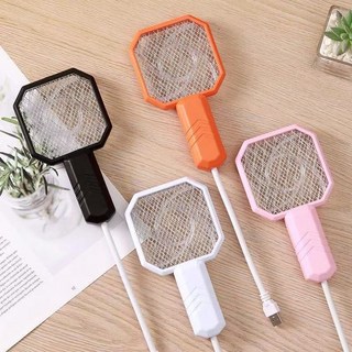 USB 電蚊拍 滅蚊 誘蚊 捕蒼蠅 蚊子 家用戶外多功能插電式, 1個, USB直插電蚊拍【紫光誘蚊+滅蚊二合一】隨機1只