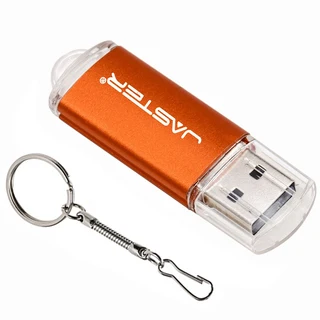 JASTER 고속 USB 2.0 플래시 드라이브 미니 플라스틱 펜 키체인 메모리 스틱 128M 4GB 16GB 32GB 128, 01 128M, 08 주황색
