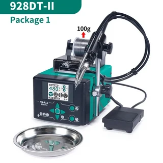 YIHUA 928DT-II 230W 납땜 인두 자동 보내기 주석 스테이션 빠른 가열 피더 발 받침대 용접 공작 기계, 04 230VUK, 01 빠른, 01 928DT-II (1)