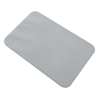 硅藻土吸水地墊 浴室腳踏墊, 淺灰, 1個