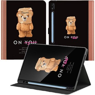 태블리 갤럭시탭 S8 S8+ S7+ S7 FE 플러스 북커버 케이스, ON YOU