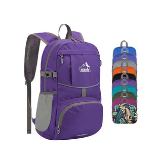 워터플라이 하이킹 접이식 데이팩 백팩: 25L 초경량 팩커블 방수 아웃도어 여행 데이팩 여성 남성용