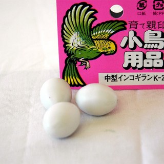日本kobayashi小林 鳥用品-小/中型鸚鵡用擬卵/假蛋 K-25/K-37 李小貓之家, 1個, K-37(2顆）小型鳥/鸚鵡用