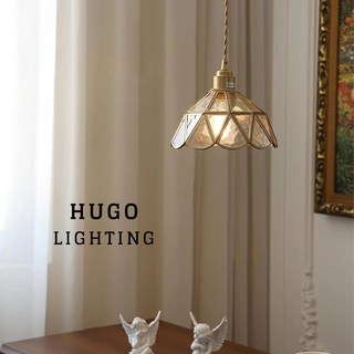 雨果燈飾 北歐美式復古銅輕奢鑽石角形吊燈 餐廳中島吧台走道過道燈 全銅單吊燈, 單吊燈 無開關 /配吸盤