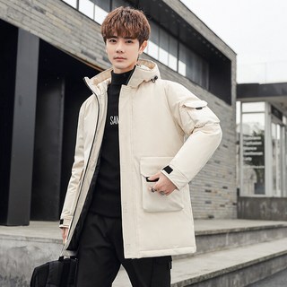 長版保暖防風羽絨外套男款 - 冬季時尚大衣首選