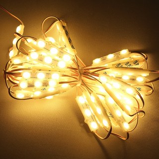 LED 3구 모듈 DC 12V 간판 제작 조명 방수 IP68 50개, 3000K(웜화이트)