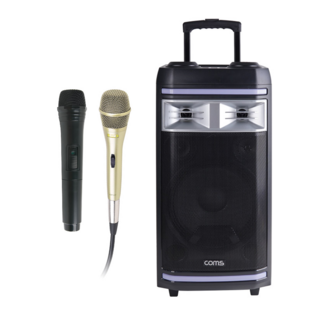 컴스 휴대용 블루투스 버스킹 앰프, CR400, 혼합색상