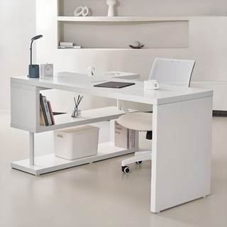 도모 솔리나 책상 + 수납장 세트 1600 방문설치, 화이트