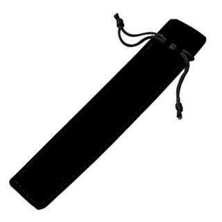 스웨이드 조임끈 볼펜 케이스 판촉물 답례품 샤프 선물 필기구, 블랙, 20개