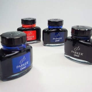 PARKER 派克墨水 (57ml) - 色彩飽和、書寫流暢、適用各式鋼筆, 1個, 藍