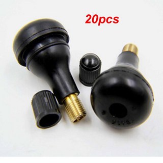 TR415 타이어 밸브 스템 스냅인 림 자동차 구멍 고무 휠 튜브리스 20 피스, 20개, 한개옵션0