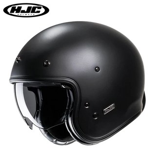 HJC 홍진헬멧 V31 클래식 오픈페이스 오토바이 바이크 헬멧, 3번 단색 무광블랙